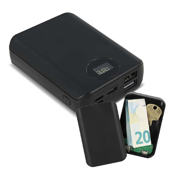 Chargeur noir boite cachette