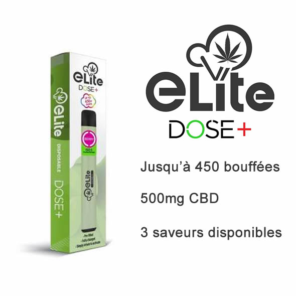 Vape Pen CBD Elite Dose + Saveur Poire