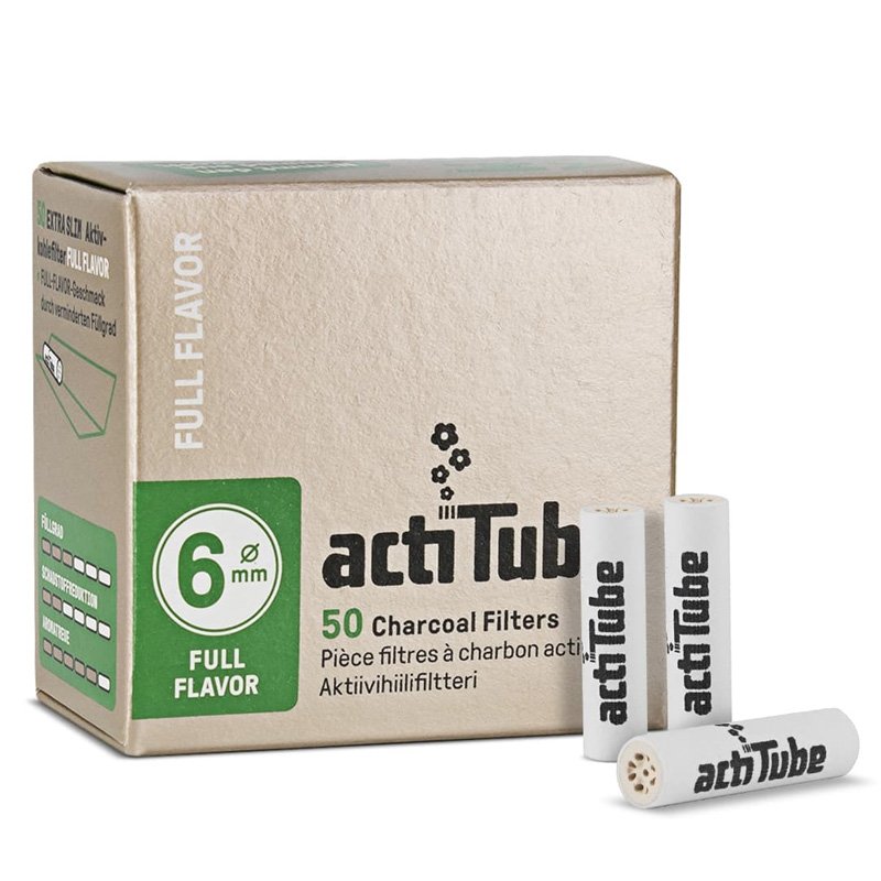 Filtres Acti Tube Extra Slim charbon 6mm